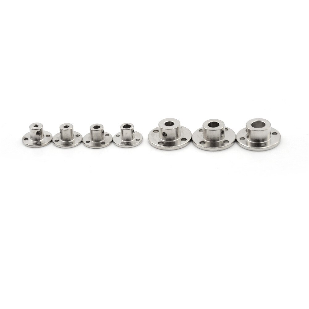 Edelstahl Galvanisieren Flansch Achse Kupplung 5mm bis 8mm Starre Flansch Koppler 3-14mm Motor Guide welle Lager 3D Drucken CNC