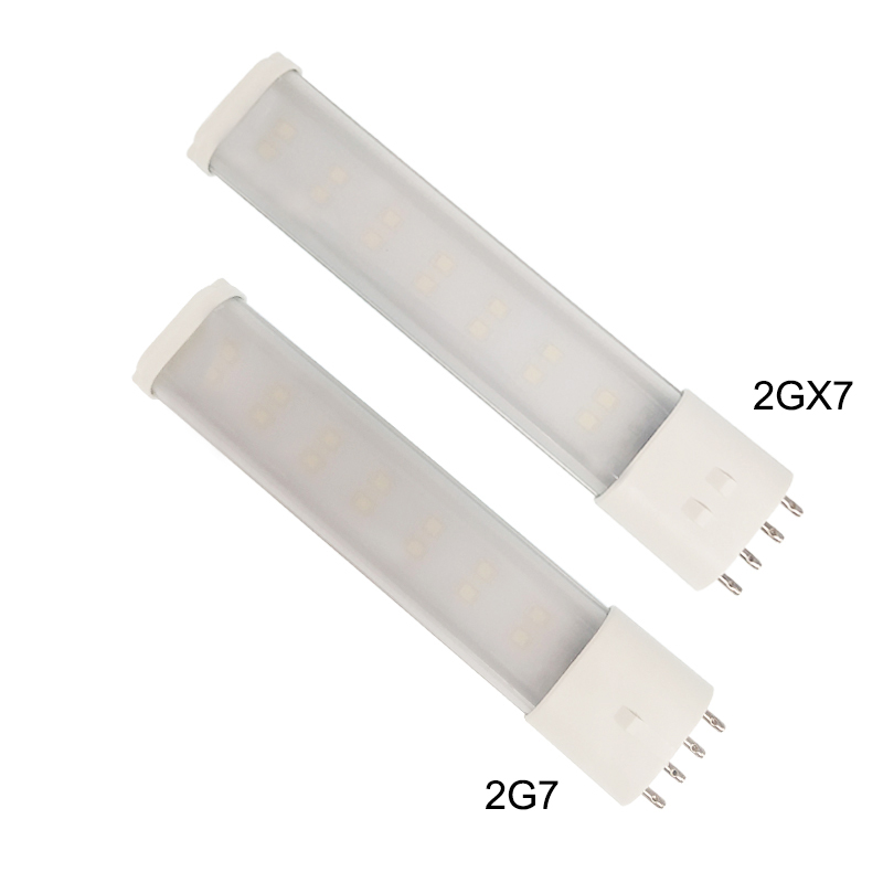 1pc 2 g 7 2 gx 7 led-lampa pls-lampa skrivbord hotellkontor cfl pl-lampa 5w 7w smd 2835 varmvit/kallvit cfl-lampa lampersättning