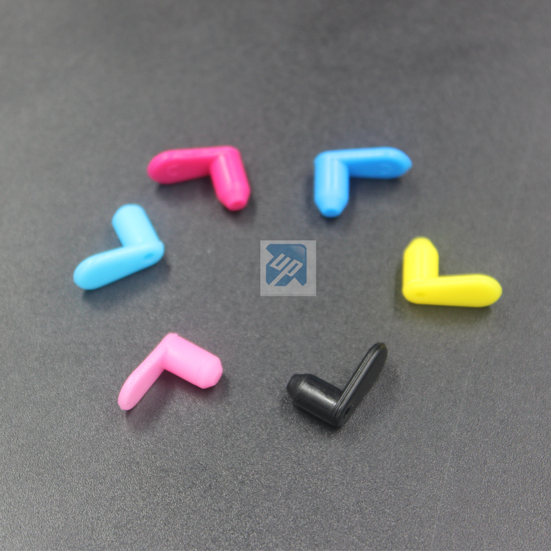 300Pcs 6 Kleuren Kleur Rubberen Plug Voor Inkt Cartridge/Ciss Accessoires En Onderdelen