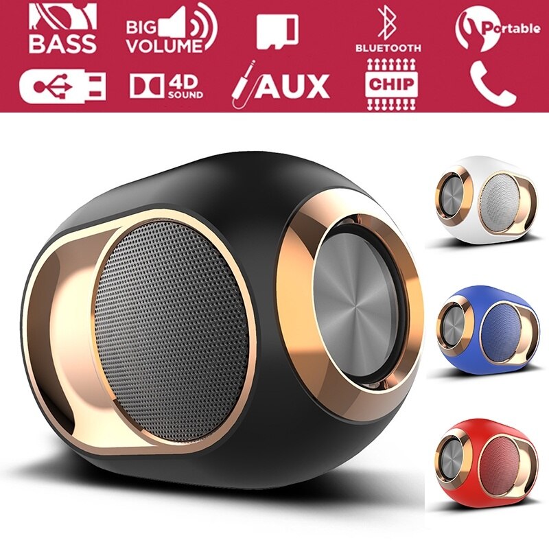 TWS Draagbare Super Bass Draadloze Bluetooth Speaker Hifi Subwoofer Soundbar Speaker Suport TF Card Mp3 Speler