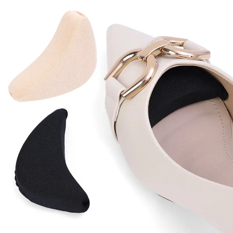 10 Uds. Almohadillas de esponja para el antepié, almohadillas de ajuste para reducir el tamaño del zapato, alivio del dolor, plantillas de relleno de tacón alto, almohadilla para el enchufe del dedo del pie del antepié