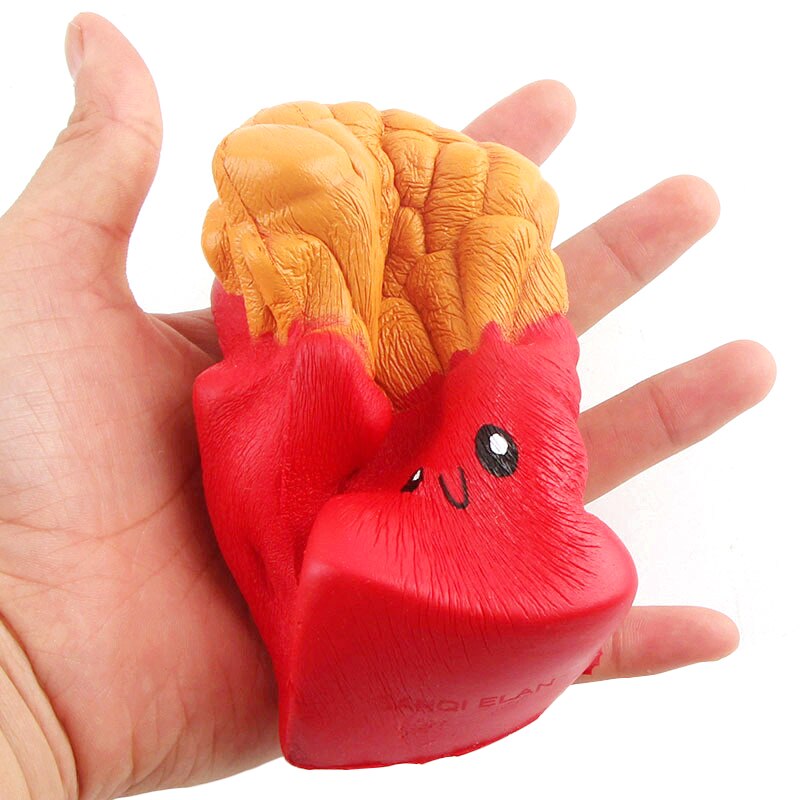 Søt squishy morsomme pommes frites duftende skuishy 6 sekunder sakte stigende leke sakte stigende slipptrykk redusere stress dropshopper