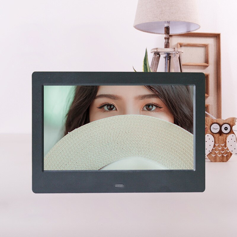 7-Inch Hd Digitale Fotolijst Video Speler Digitale Fotolijst Met Muziek, Video Functie: Beige