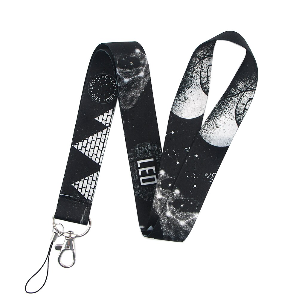 Ransitute R1308 Sterrenbeeld Leeuw Boogschutter Planeet Schilderen Sleutelhanger Lanyard Neck Strap Voor Telefoon Key Id-kaart Creatieve Lanyard: 5