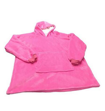 Hoodie Sweatshirt Voor Vrouwen Oversize Hoody Sweatshirt Deken Sherpa Jassen Comfy Trui Kerst Sudadera Mujer: pink