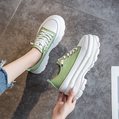 Damesko pustende komfort shopping dame gå sko sommer platå sko kvinner heve sko 35-39: 2 / 6.5