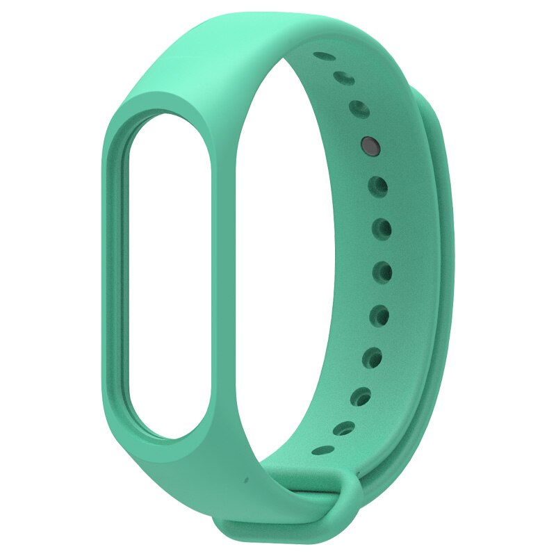 For Xiaomi Mi Band 4 3 Silicone Pink Replacement Wristband Bracelet Watchband For Xiomi Mi Band3 Miband 4 3 Band4 Wrist Strap: light green