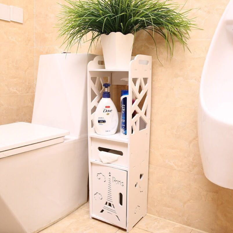 Bathroom Shelf Floor Type Toilet Storage Cabinet T... – Grandado