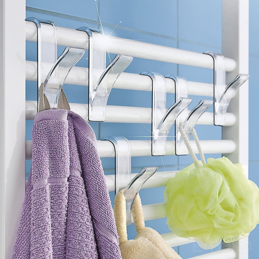 Radiator Rail Sjaal Verwarmde Handdoek Houder Kleding Haken Hoed Hangers Jas Badjas Voor Keuken Opslag In De Badkamer Accessoires