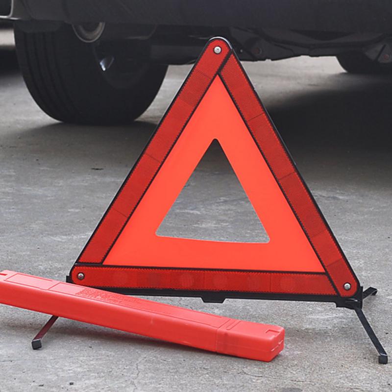 Foldable Car Vehicle Emergency Breakdown Warning Sign Triangle Stop Sign Reflective Road Safety Practical