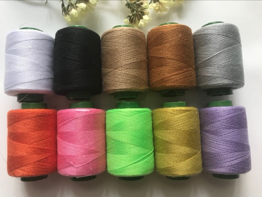 XMX-01 10 Pieces Basic Color Sewing Threads for Homecraft Machine Sewing Threads