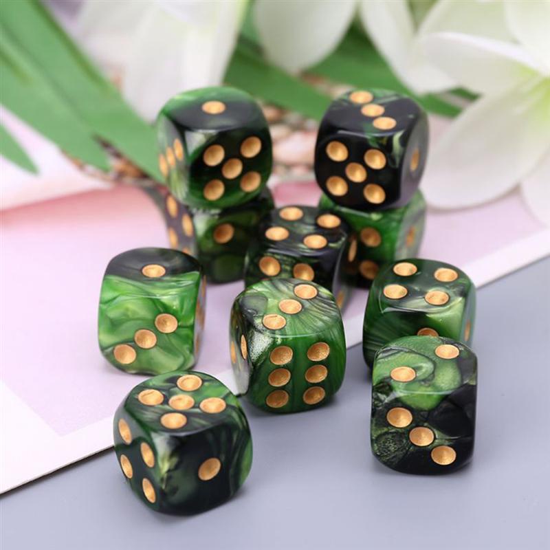 25 Stuks Polyhedral Acryl Dobbelstenen 6 Zijdig Game Dice Set Tafel Games Accessoires