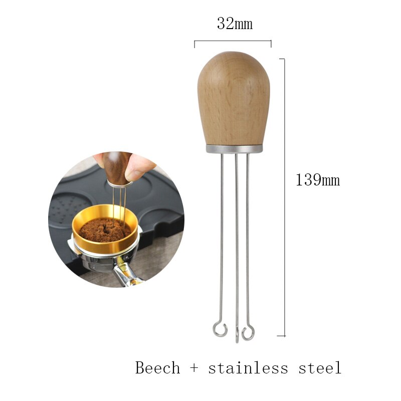 58Mm Bodemloze Koffie Handvat Filterhouder Voor Breville Bes900 920 XLbes980 Xl Koffie Machine Coffeeware Makers Filter Mand: coffee tamper needle