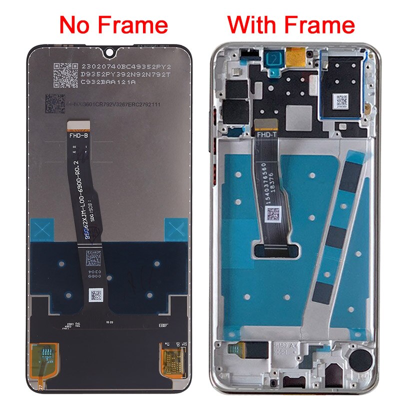 Original P30 Lite LCD Für Huawei P30 Lite LCD Mit Rahmen Digitizer Montage Nova 4e MAR-LX1M TL00 Display Touchscreen teile