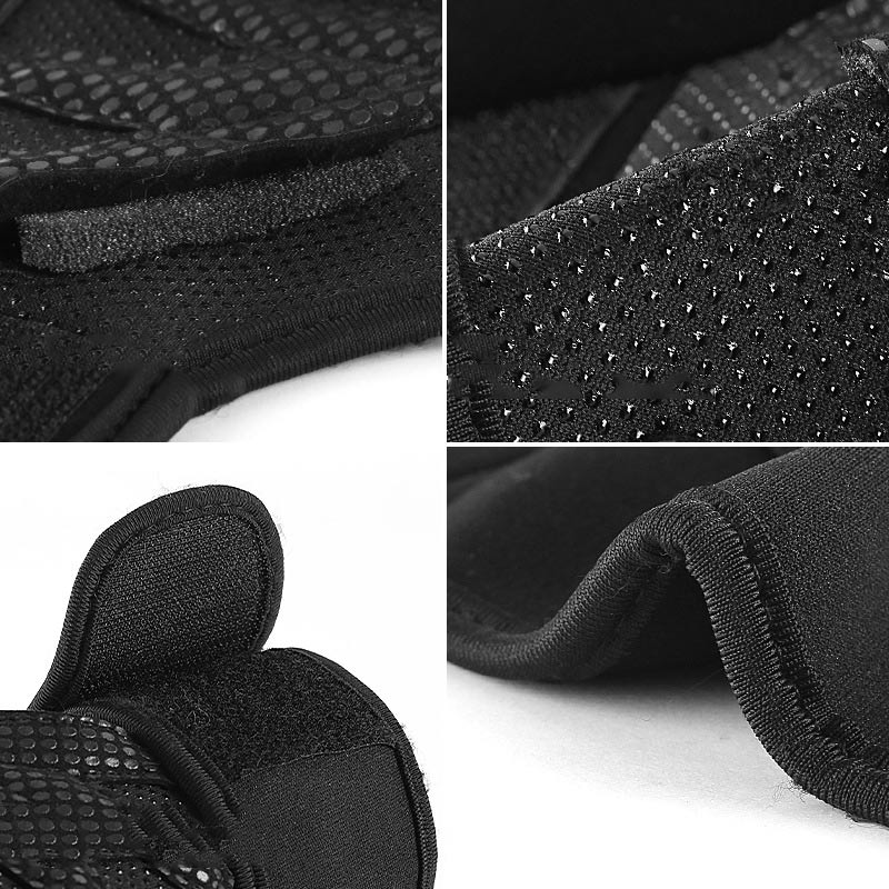 Fitness Weight Lifting Training Gloves Silicone Non-slip Hand Palm Protector Half Finger Gloves for Gym Workout Gymnastics Grips