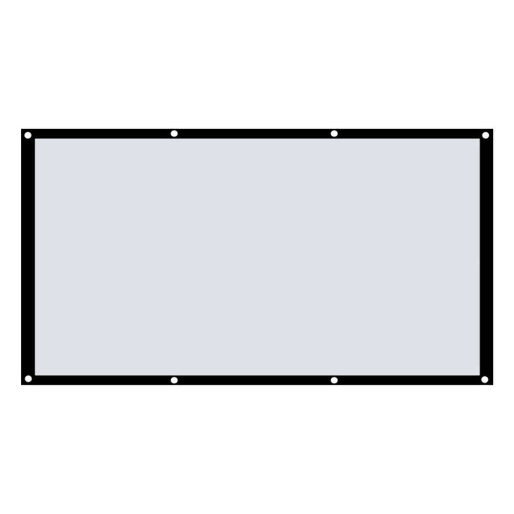 16:9 Large Foldable Home Projection Screen HD White Movie Theater Outdoor 120-Inch Wall-Mounted Movie And TV Acreen