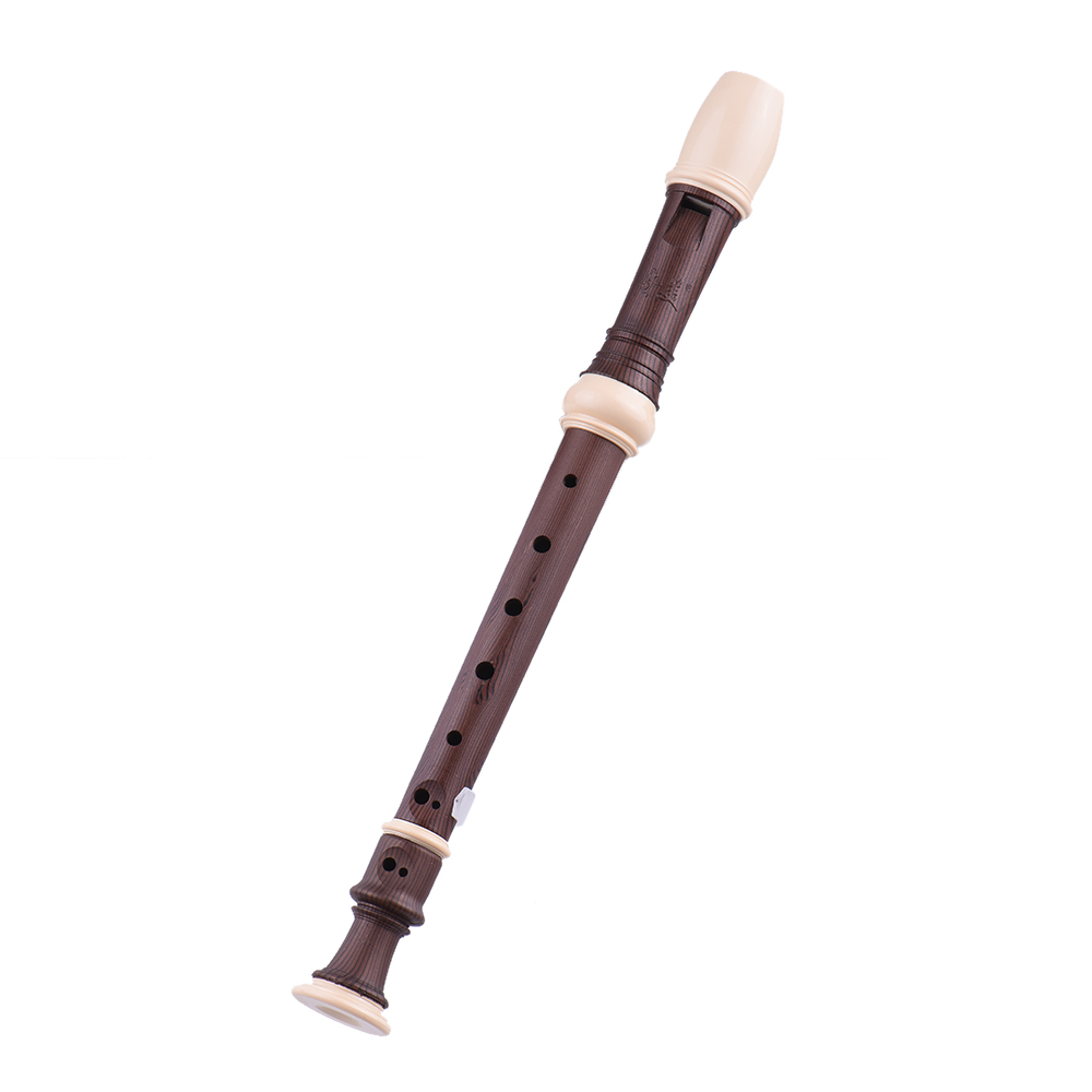 QM8A-5G 8 Hole Recorder Detachable Soprano Recorder German Style Key of C with Cleaning Rod Carrying Bag for Student