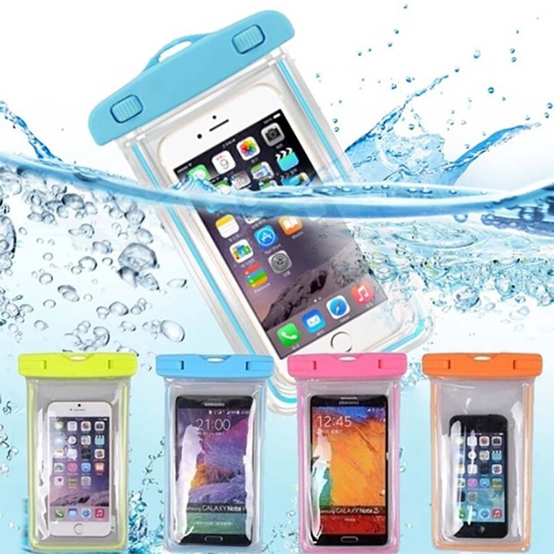 6Inch Clear Drifting Mobiele Telefoon Dry Pouch Pvc Waterdichte Mobiele Telefoon Zak Voor Zwemmen Duiken Telefoon Tas
