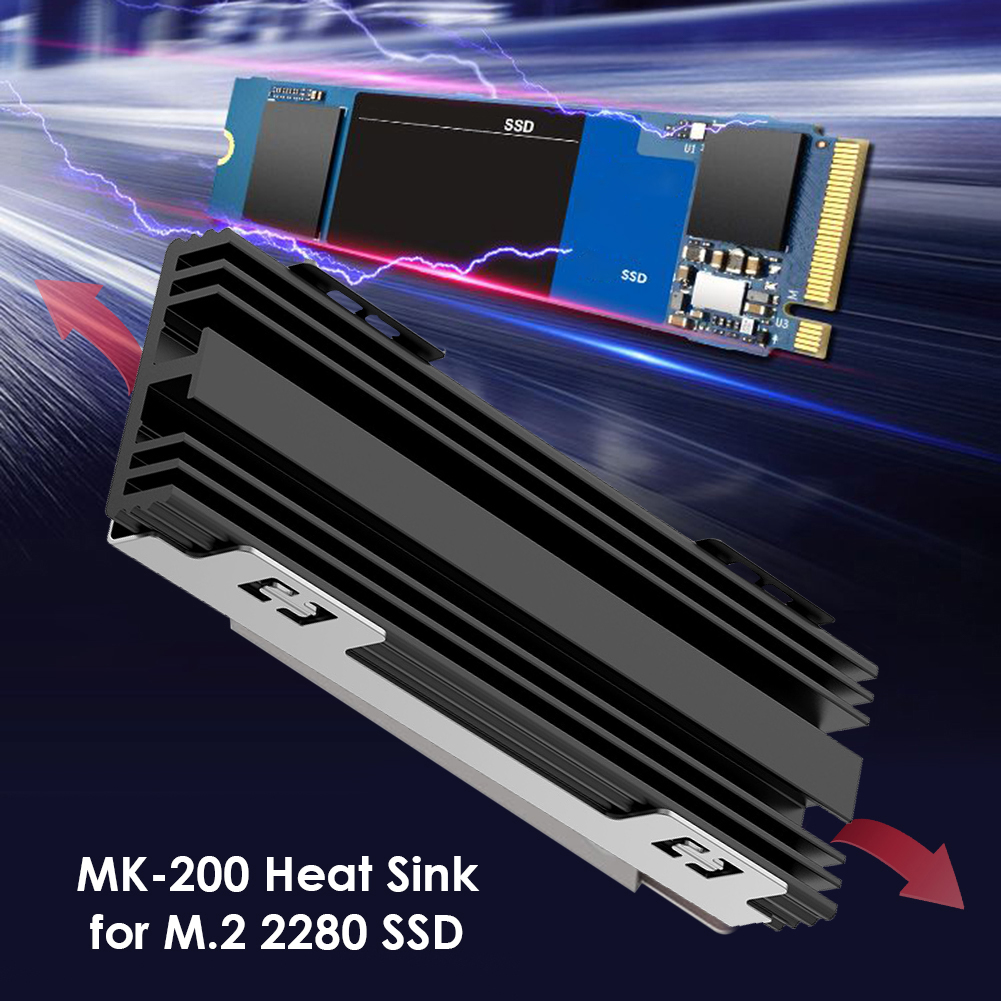 Kühlkörper Kühler für M.2 2230/2242/2260/2280 NGFF NVME SSD fest Zustand Antrieb Festplatte Kühler Aluminium Legierung Kühlung Pad