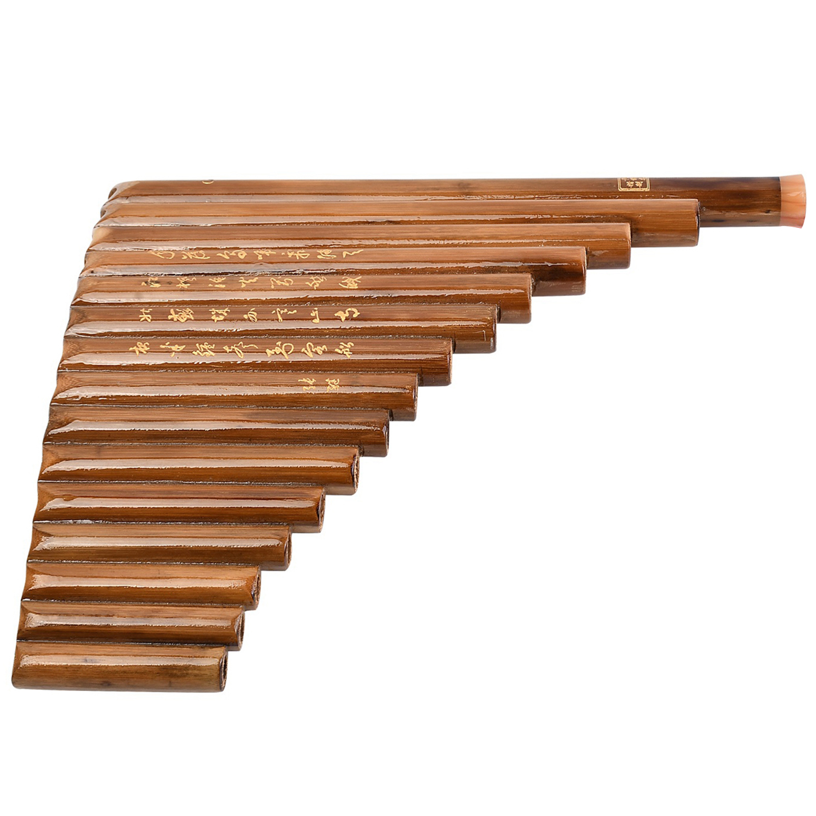 Muspor 15 Rohre G Schlüssel Pfanne Flöte Satz Volk Instrument Natürliche Bambus Wind Instrument Bambus Panflöte &Ampere; Tasche &Ampere; Stock tuch