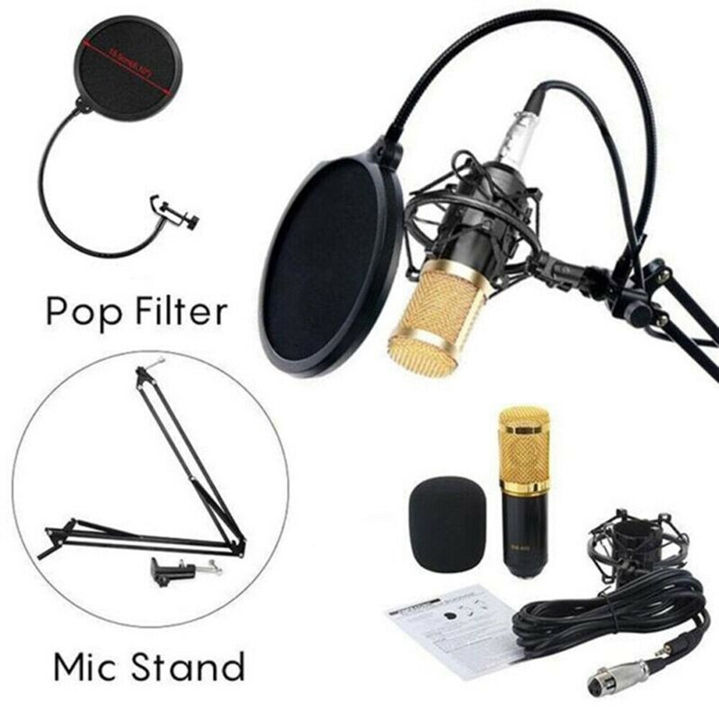 BM-800 Broadcasting Studio Mic Recording Condenser Microphone for Computer
