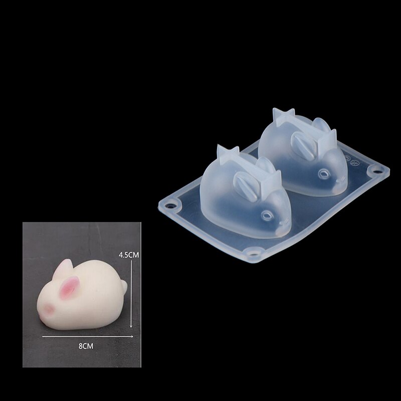 Silicone Molds Candle Beehive Mold For Homemade Beeswax Candle Soap Crayon Wax Melt Hives Candle Making Supplie: rabbit