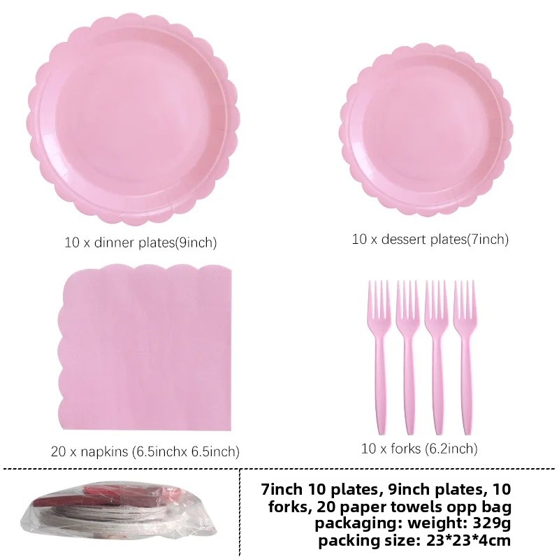 Effen papieren bordjes, bekers, servetten, tafelkleden en servies voor feestjes, kinderfeestjes en festivals.: Bruin