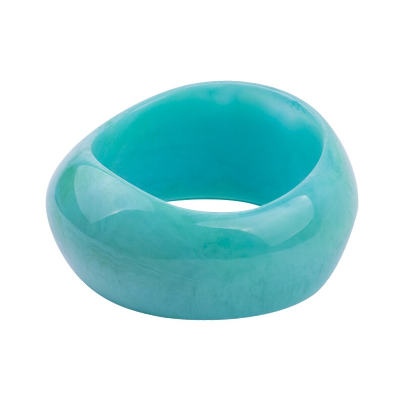 Classic Acryl Manchet Armbanden Bangles Voor Vrouwen Breed Geometrische Hars Armbanden Vrouwelijke Eenvoudige Charme Party Sieraden: blue