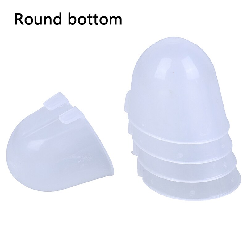 5pcs Bird Feeder Round/Square bottom Feeder Bowl Hanging Water Drinking Food Cup Bird Supplies