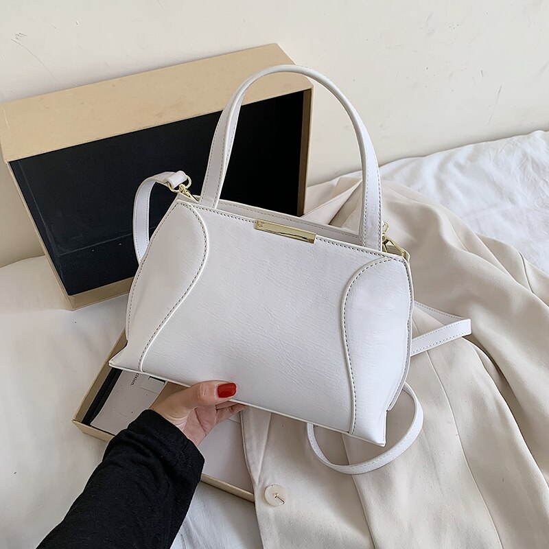 Women's Shell Bag Shoulder Bags Ladies Handbag Tote Bag Messenger Bag: White