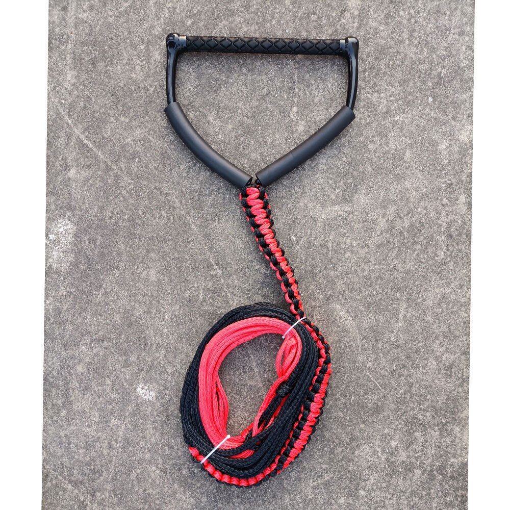 75ft Water Ski Rope 5-Section Watersports Spiral Braided Wakeboard Tow Rope Wakeboard Kneeboard Tubing Tow Rope with EVA Handle