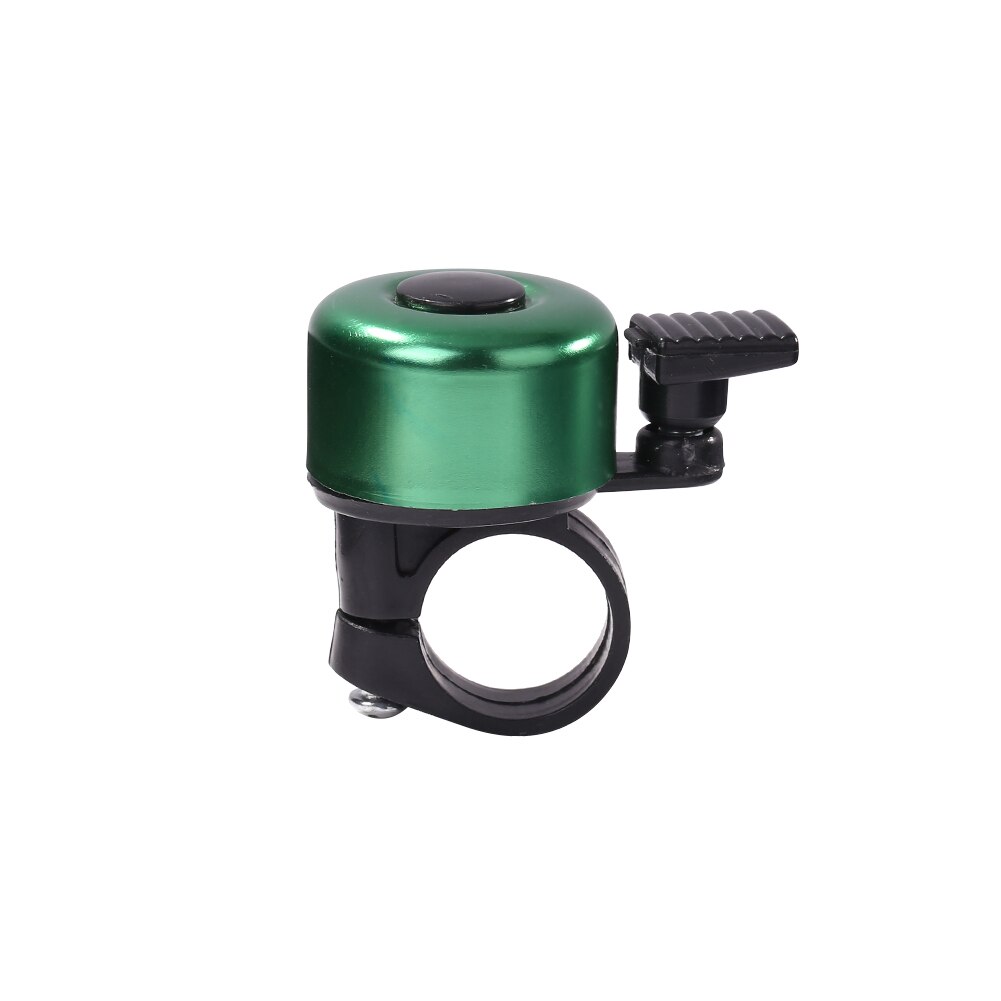 Mini corne vélo guidon VTT en alliage d'aluminium son alarme anneau cloche vélo Portable anti-poussière cyclisme pièces: Green