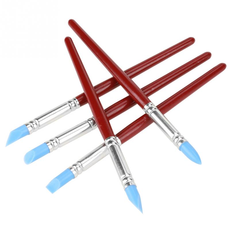 5pcs Rubber Tip Paint for Clay Sculpture Pottery DIY Shaping Carving Tool Pottery Shaping Tool Sculpture Clay Tools