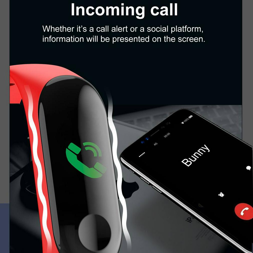 Misuratore di pressione sanguigna M3C Braccialetto Intelligente Di Misurazione della Frequenza Cardiaca Pedometro Impermeabile e resistente tutto'usura sport Braccialetto per androide Mela