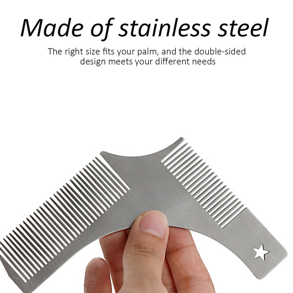 Men Beard Grooming Kit Trimming Shaving Comb Set Mustache Scissors Shaping Shaver Safety Razor Beard Care Styling Tool