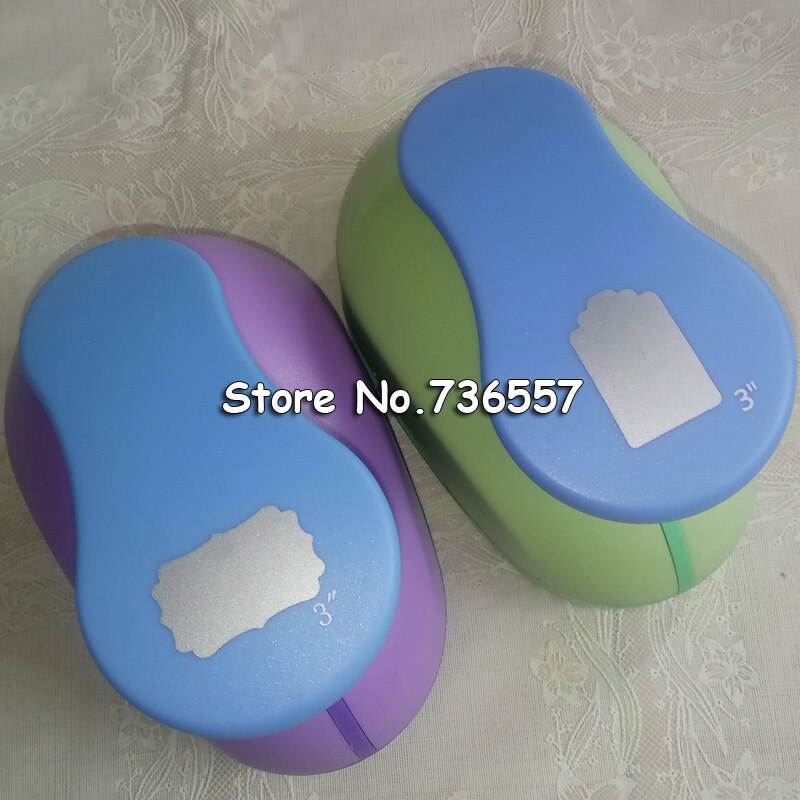 Free ship 2pcs Polygon 3" craft punch set Punch Craft Geometry Scrapbooking Hole Puncher Tag Shaped Punches