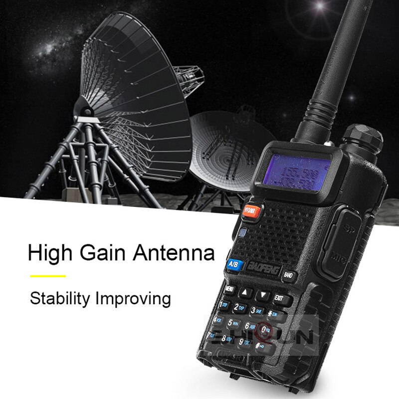 Baofeng – walkie-talkie Radio Portable UV-5R, 1 pièce, 2 pièces, Pofung UV 5R 5W VHF/UHF, double bande, Radio CB bidirectionnelle UV5r UV-82 UV-9R