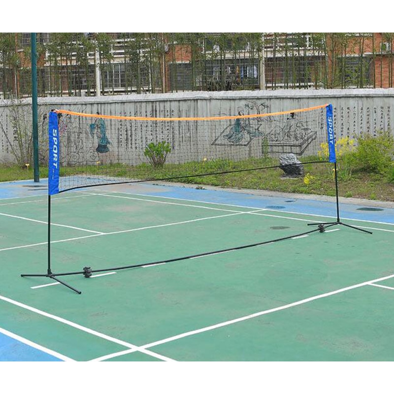 Goede Badminton Netto Rack Professionele Draagbare Vouwen Indoor Outdoor Standaard Training Badminton Stand Met Draagtas