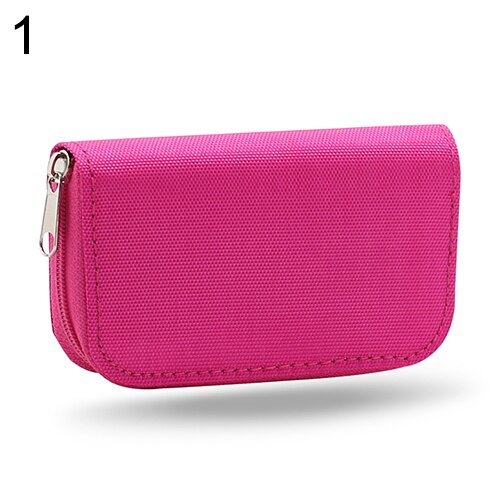 SD SDHC MMC CF Micro SD Memory Card Storage Carrying Pouch Case Holder Wallet 922G: Rose Red