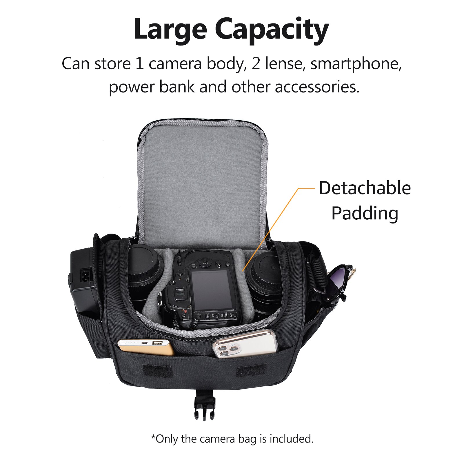 CADeN Lens photo tripod dslr Camera Bag backpack Single-shoulder Water-resisitant for DSLR/SLR Mirrorless Photography Accesories