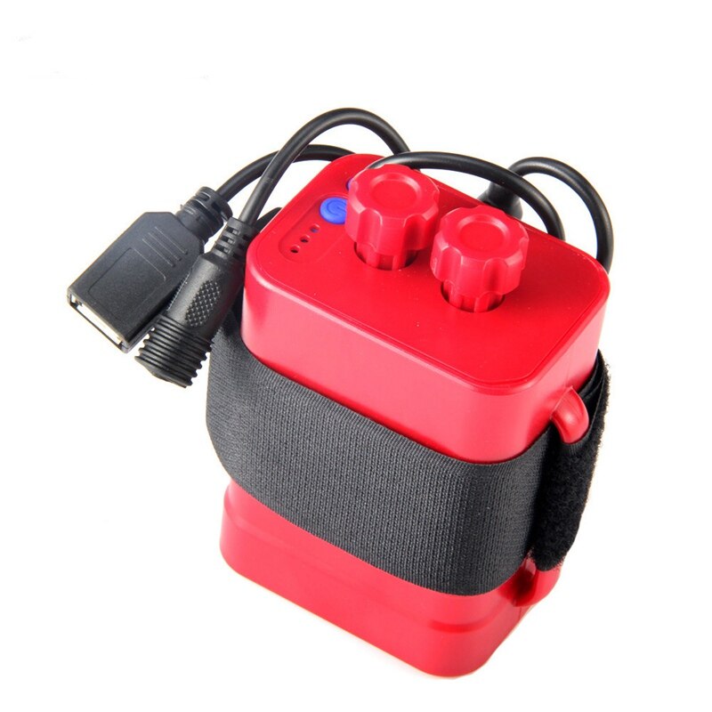 6 section 18650 battery box 18650 battery pack 5VUSB/8.4VDC dual interface 18650 waterproof battery box