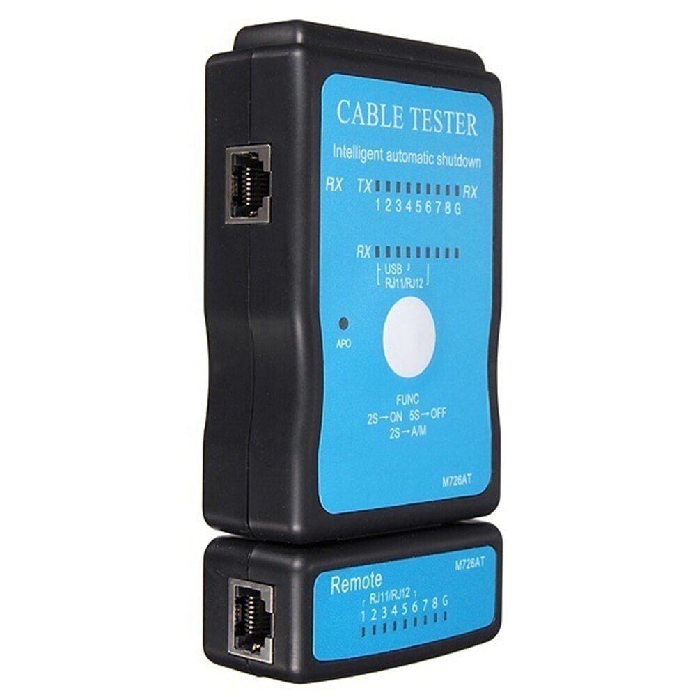 RJ45 RJ11 Network Ethernet Auto Scan Intelligent Cable Tester Breakdown Test Portable With LED Indicator Automatic Shutdown