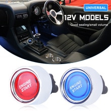 Universal 12V Car Engine Start Switch Push Button Protective Decorative Ignition Starter 12V 50Amp Engine Switch Car Accessories