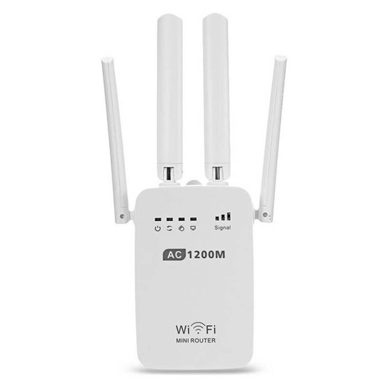 Wireless Cross Wall Router 1200M Dual-band Wifi Mini Enhanced High Power Repeater SDF-SHIP