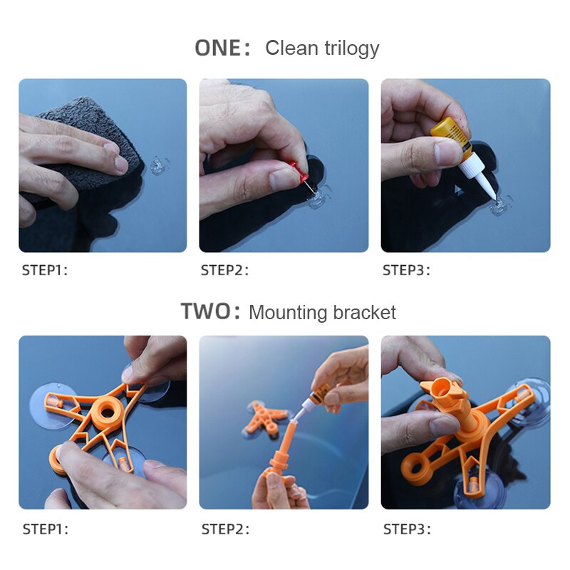 Windshield Repair Kit Quick Fix Car Windscreen Bullseye Rock Chip Crack Scratch UND