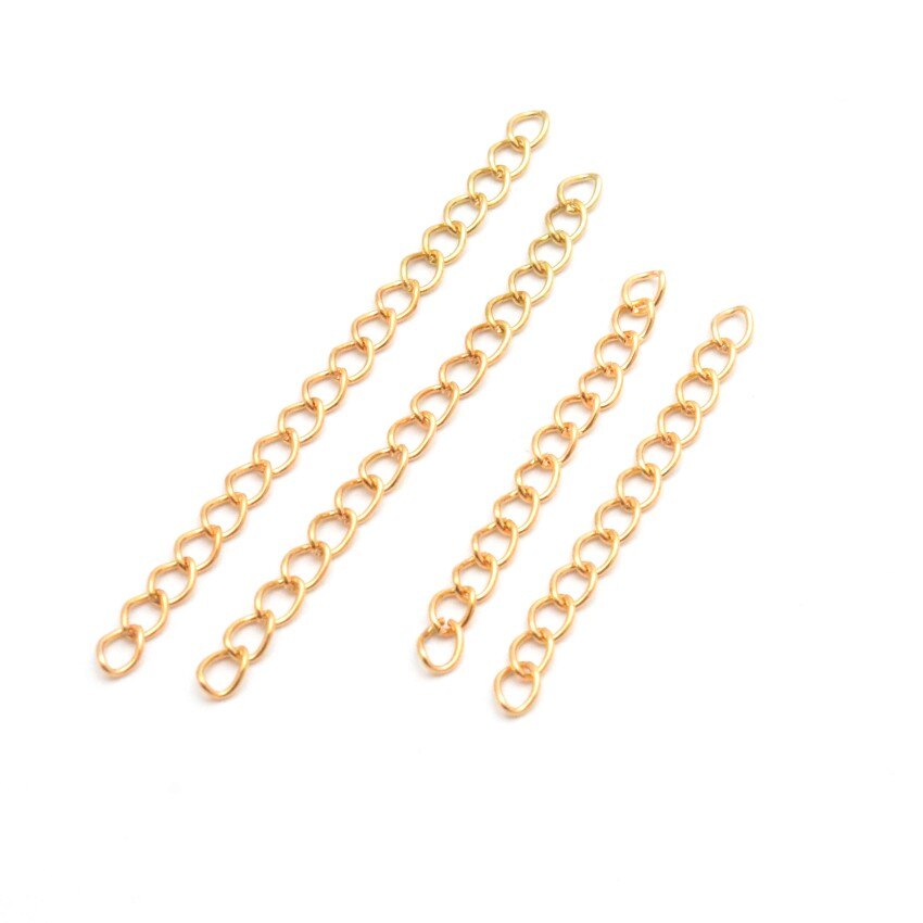 Miaochi smykkefund halskæde forlænger armbånd forlænger forlængelse haler gør-det-selv håndværk smykker finde lave stik: Kc guld / 5cm