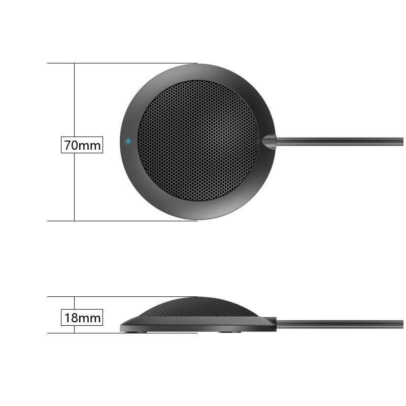 Usb-aansluiting computer tafelmodel omnidirectionele condensator grensvlakmicrofoon voor conferenties voor opname, gaming, skype, voip-gesprekken