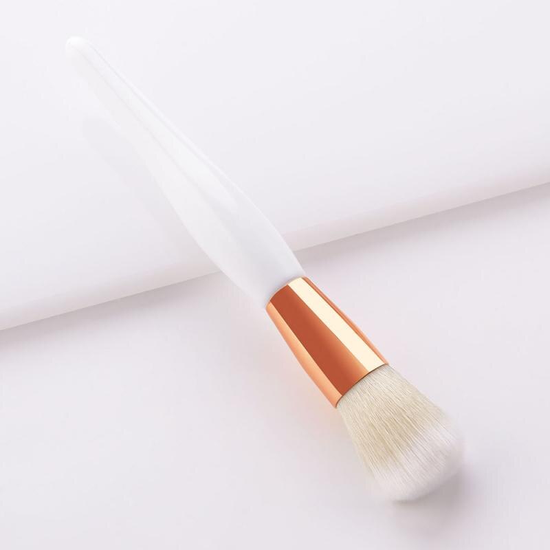 1/8pcs White Handle Makeup Brushes Set Foundation Blending Blush Face Shading Cosmetic Brush Contouring Make Up Kit: 06 1PCS