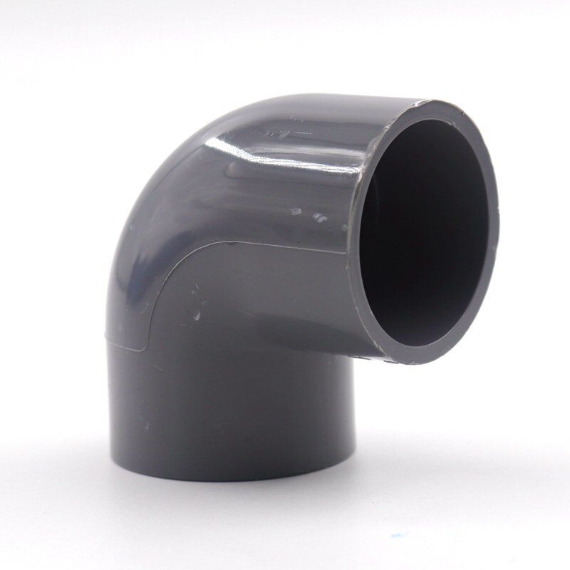 Grey 2pcs 20~90mm PVC Elbow Connector Aquarium Tank Household Tap Adapter Garden Water Connectors Irrigation Water Fittings