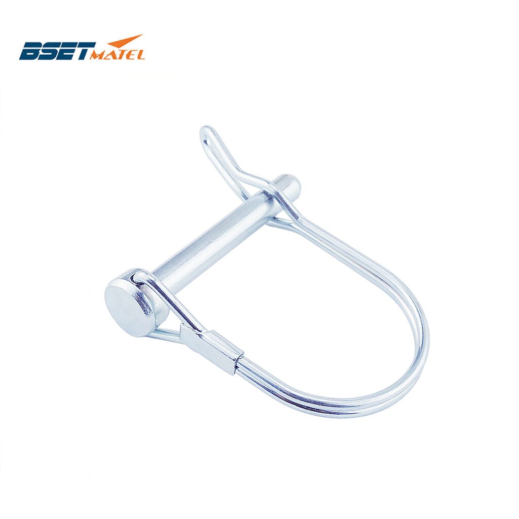 Spring Carbon Steel PTO Pin Round Arch Wire Shaft Locking Lock Pin Safety Coupler Pin Retainer Farm Trailers Wagons Lawn Garden